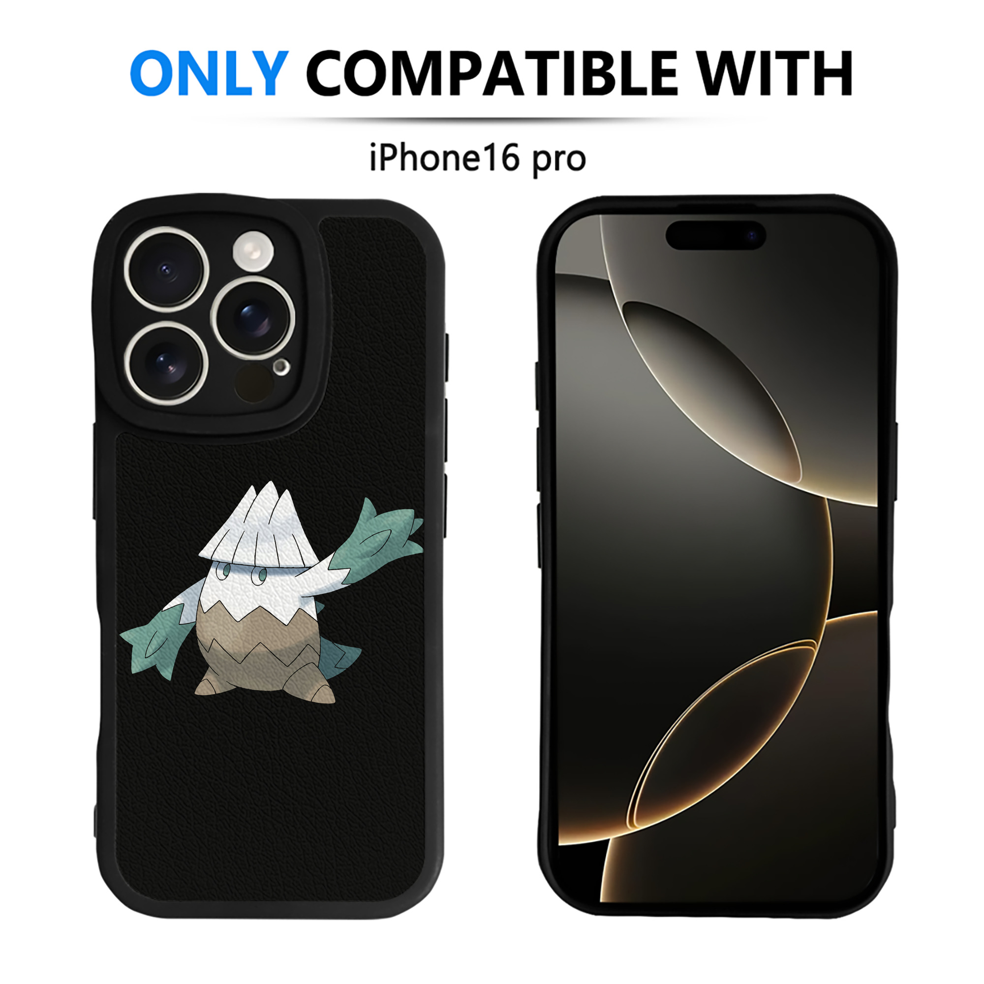 （画像用） ポケットモンスター Pokémon 【iPhone 16シリーズ対応】シリコンスマホケース（レザー調） 材質：シリコン